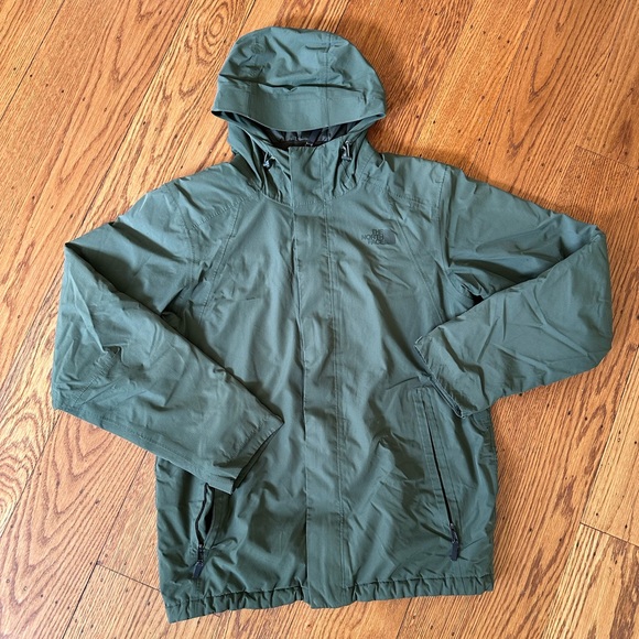 PRE-OWNED/LIKE NEW THE NORTH FACE MENS INLUX INSULATED JACKET MED GREEN - Picture 6 of 16